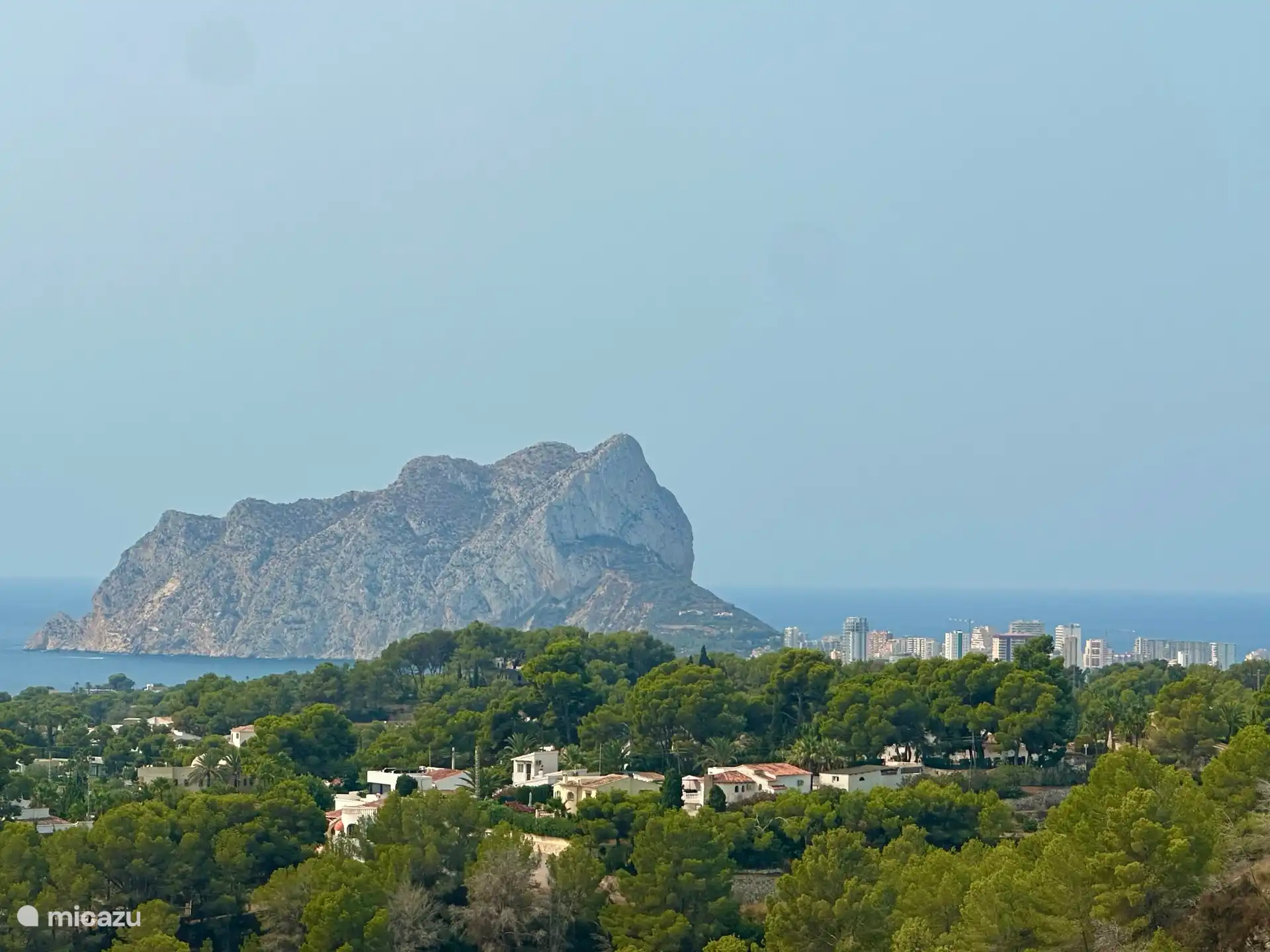 View of Calpe Rock from house