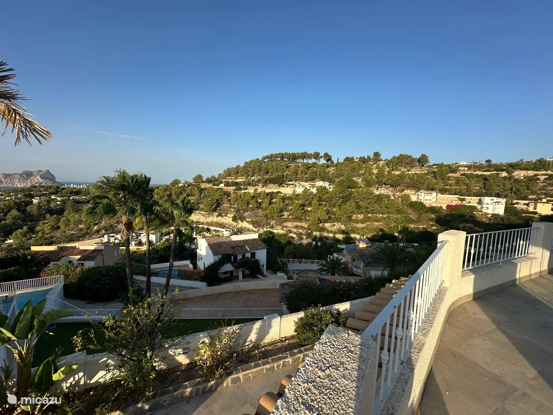 Views from top floor balcony