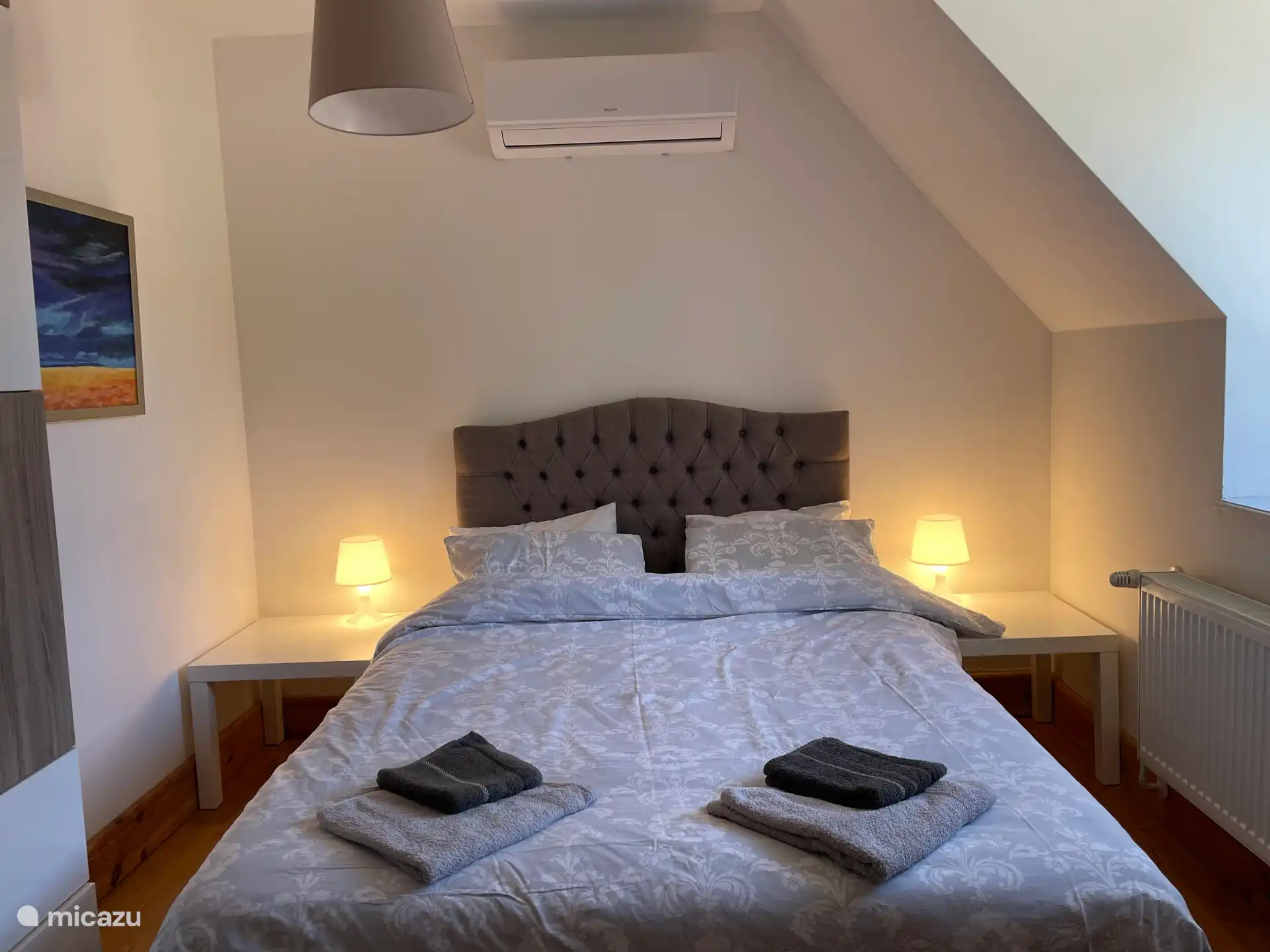 Slaapkamer 1e etage met airco