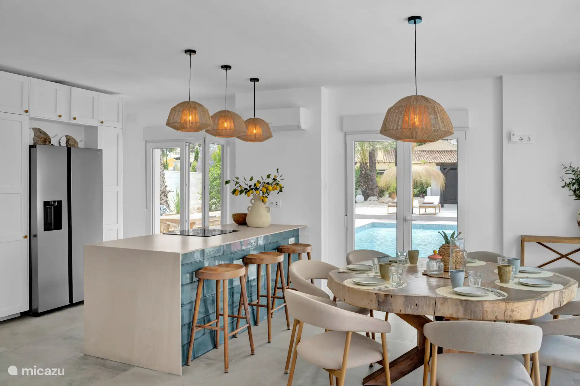 kitchen with dining table