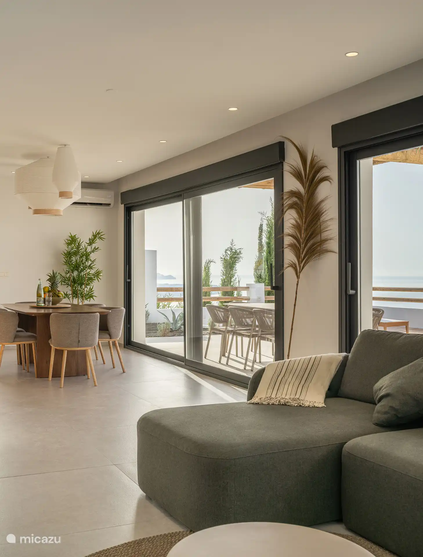 Open living met eettafel