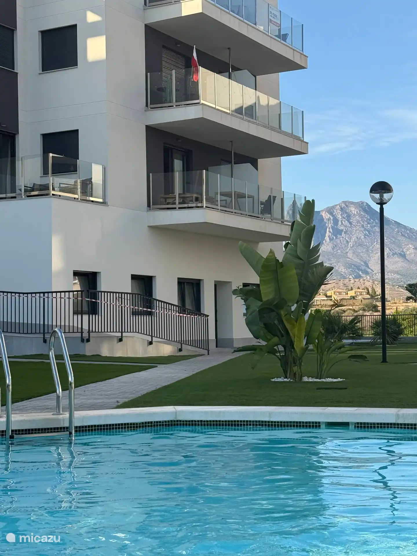 Die Wohnung mit 2 Terrassen von außen