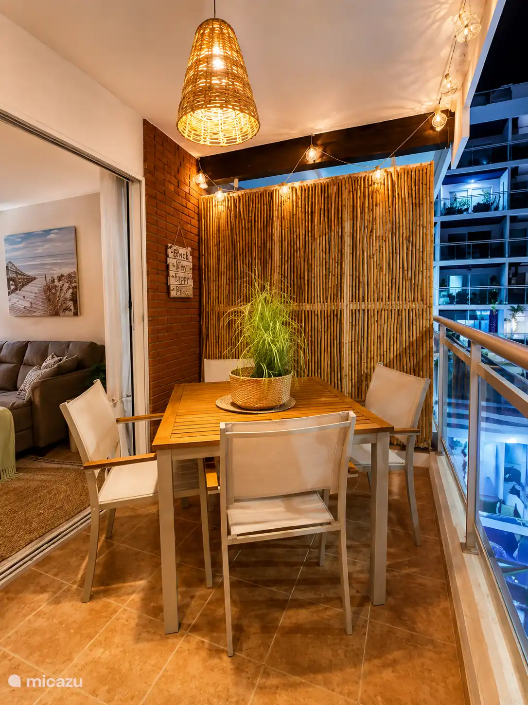 cozy dining area on our attractive terrace