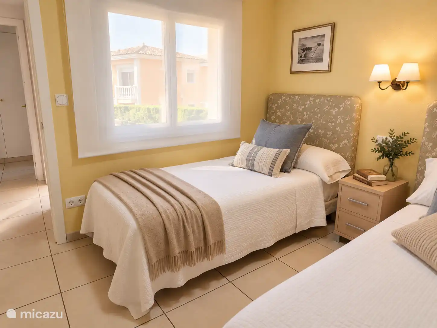 Slaapkamer 2 eenpersoonsbed 90