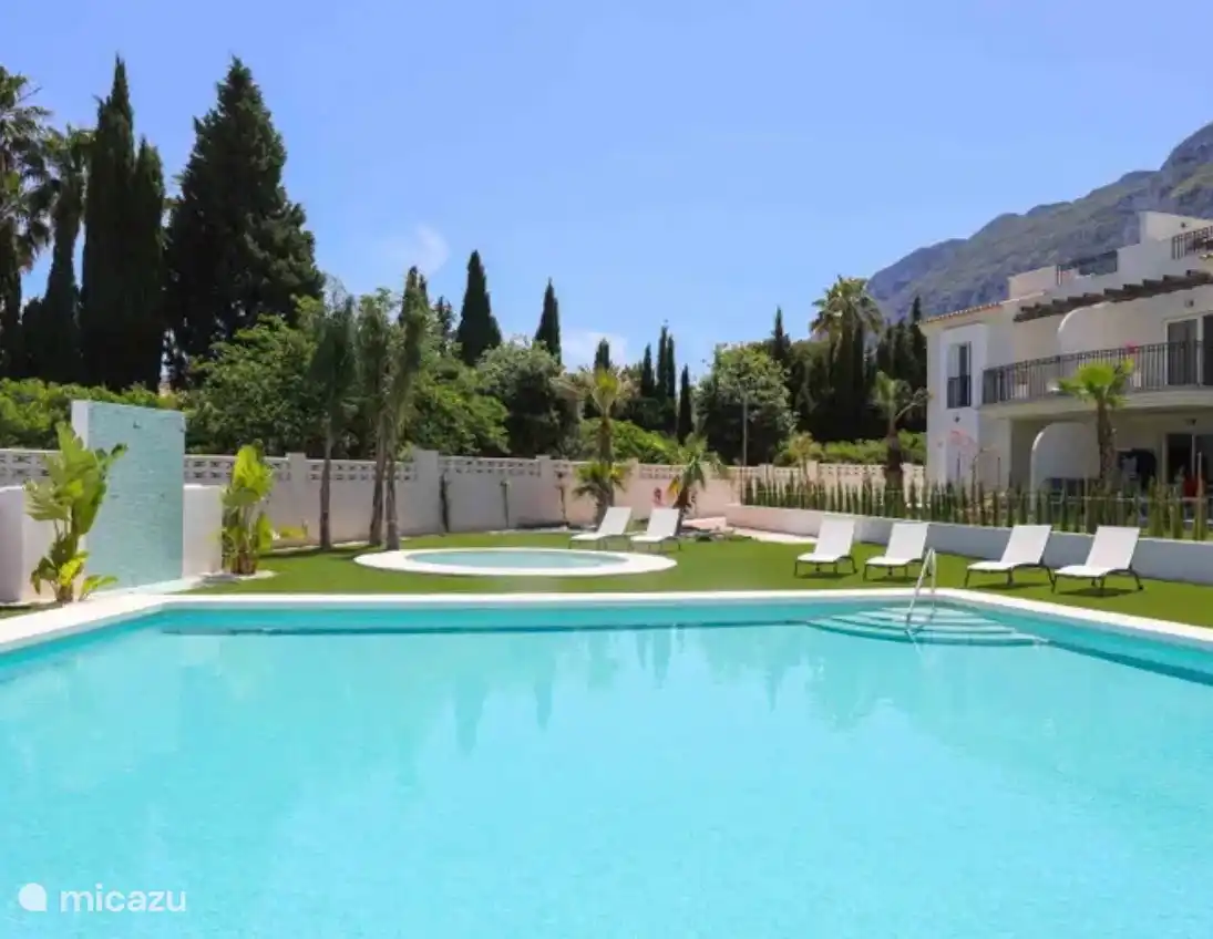 Communal swimming pool with children's pool