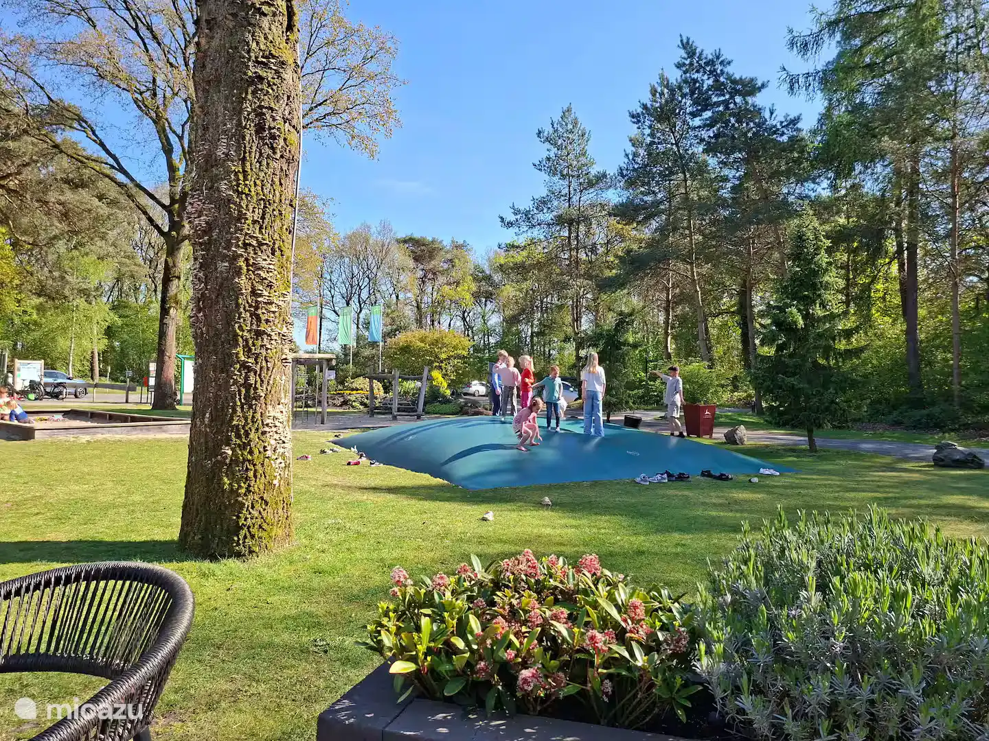 Springkussen op Landgoed Wildryck