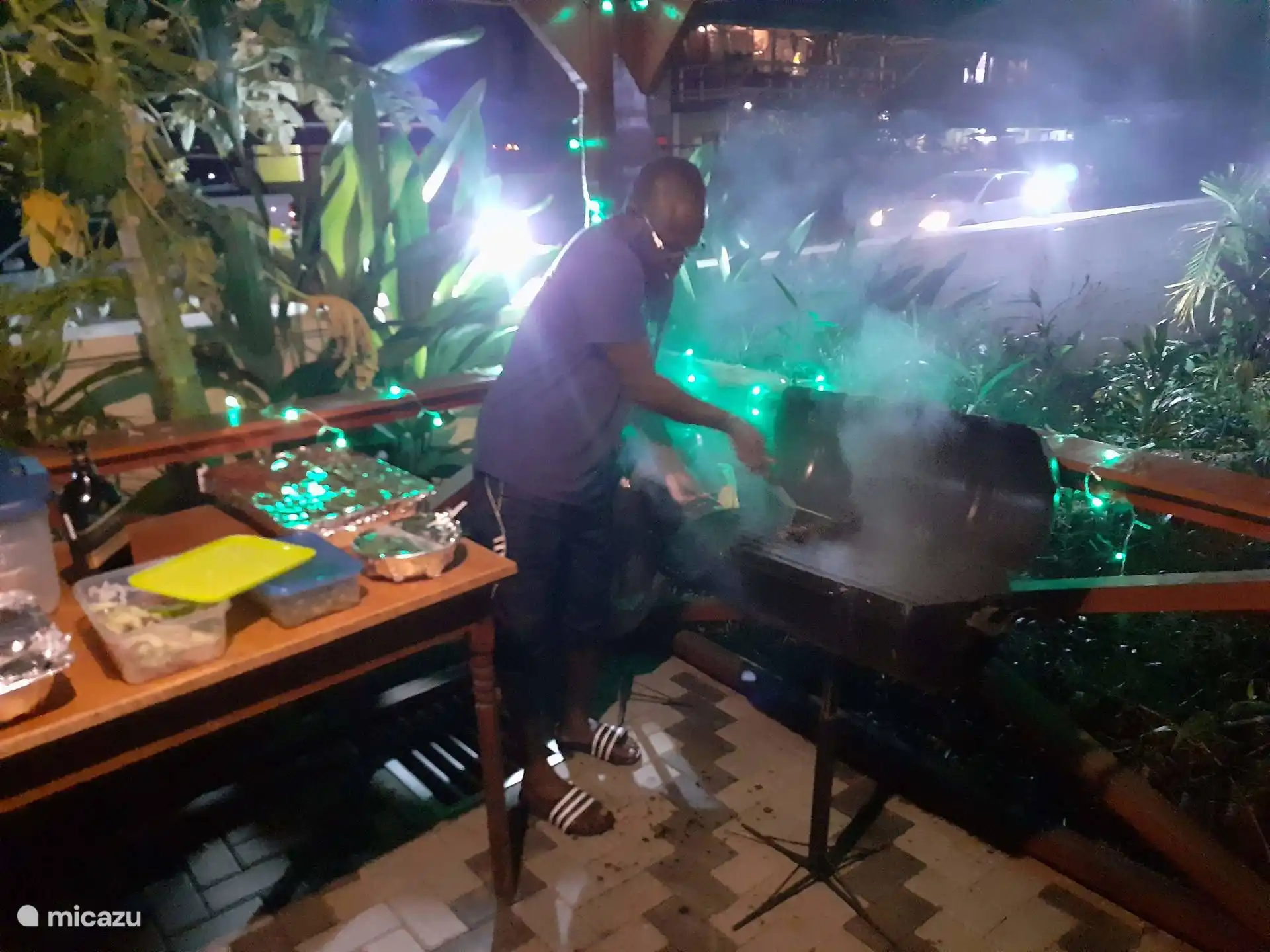 Manager at the barbeque