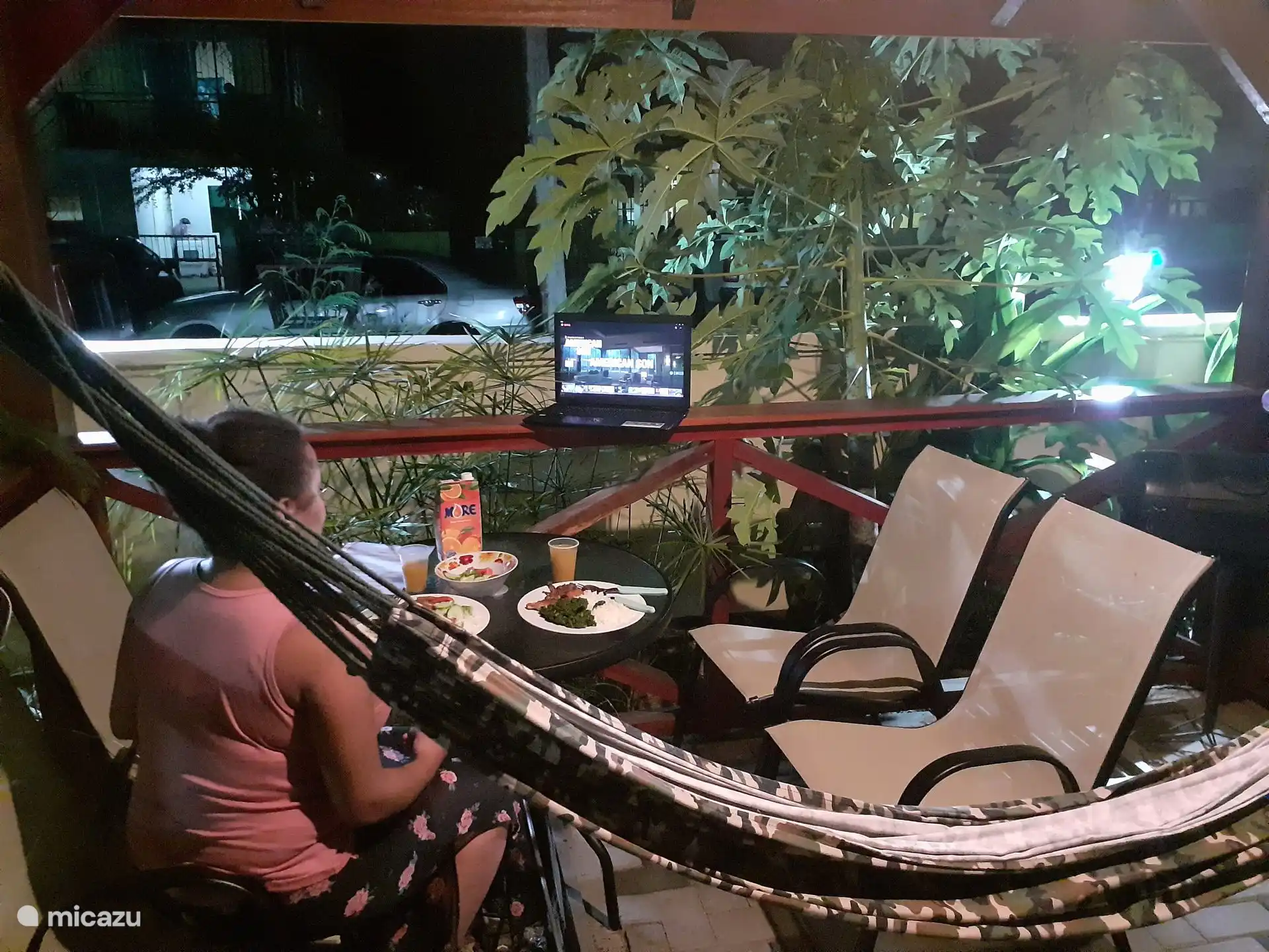 Dinner in the gazebo