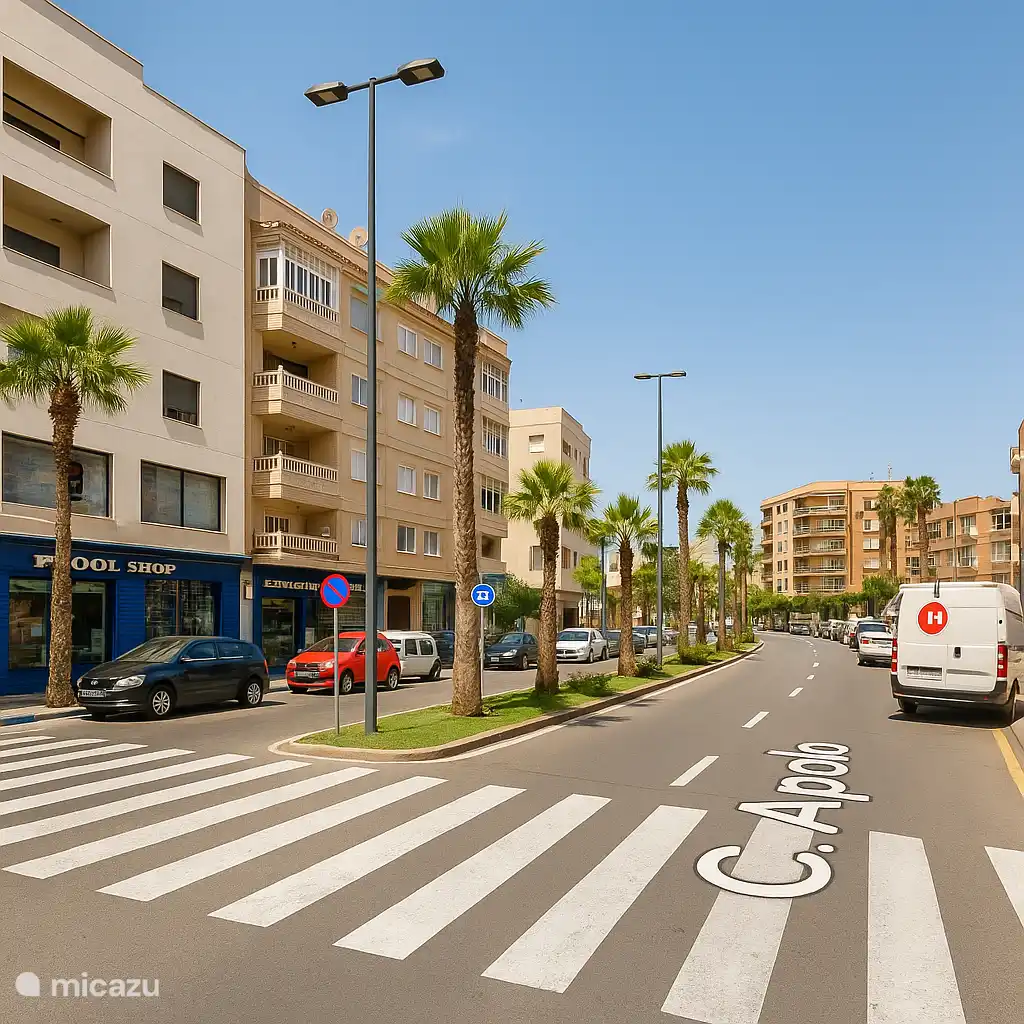 Calle con vista exterior