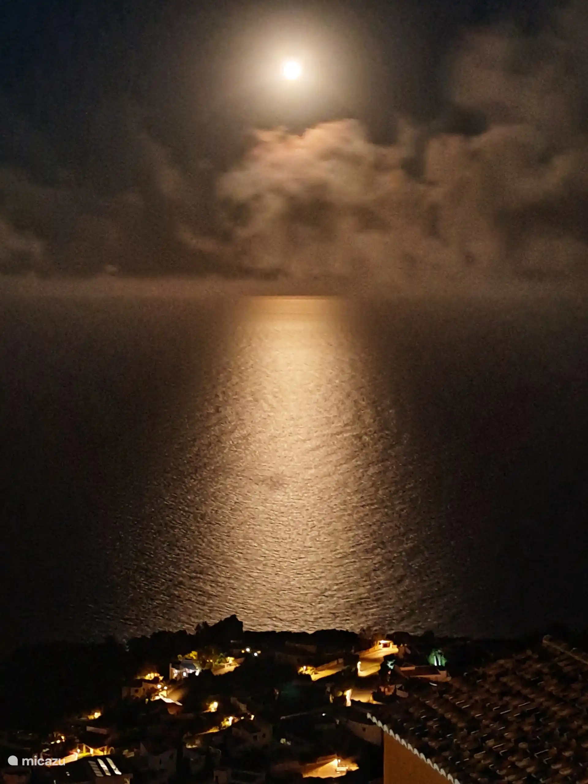 Nachtblick auf das Meer