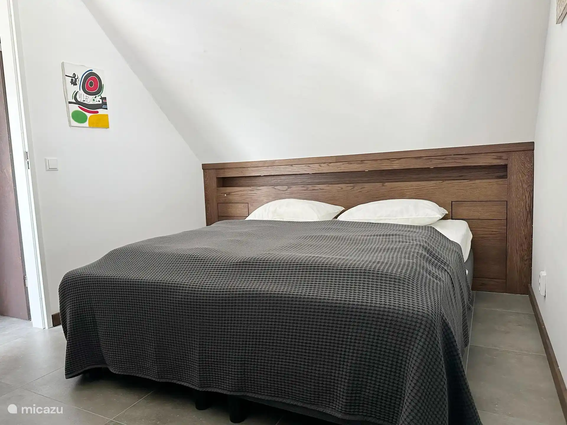 Slaapkamer met tweepersoonsbed