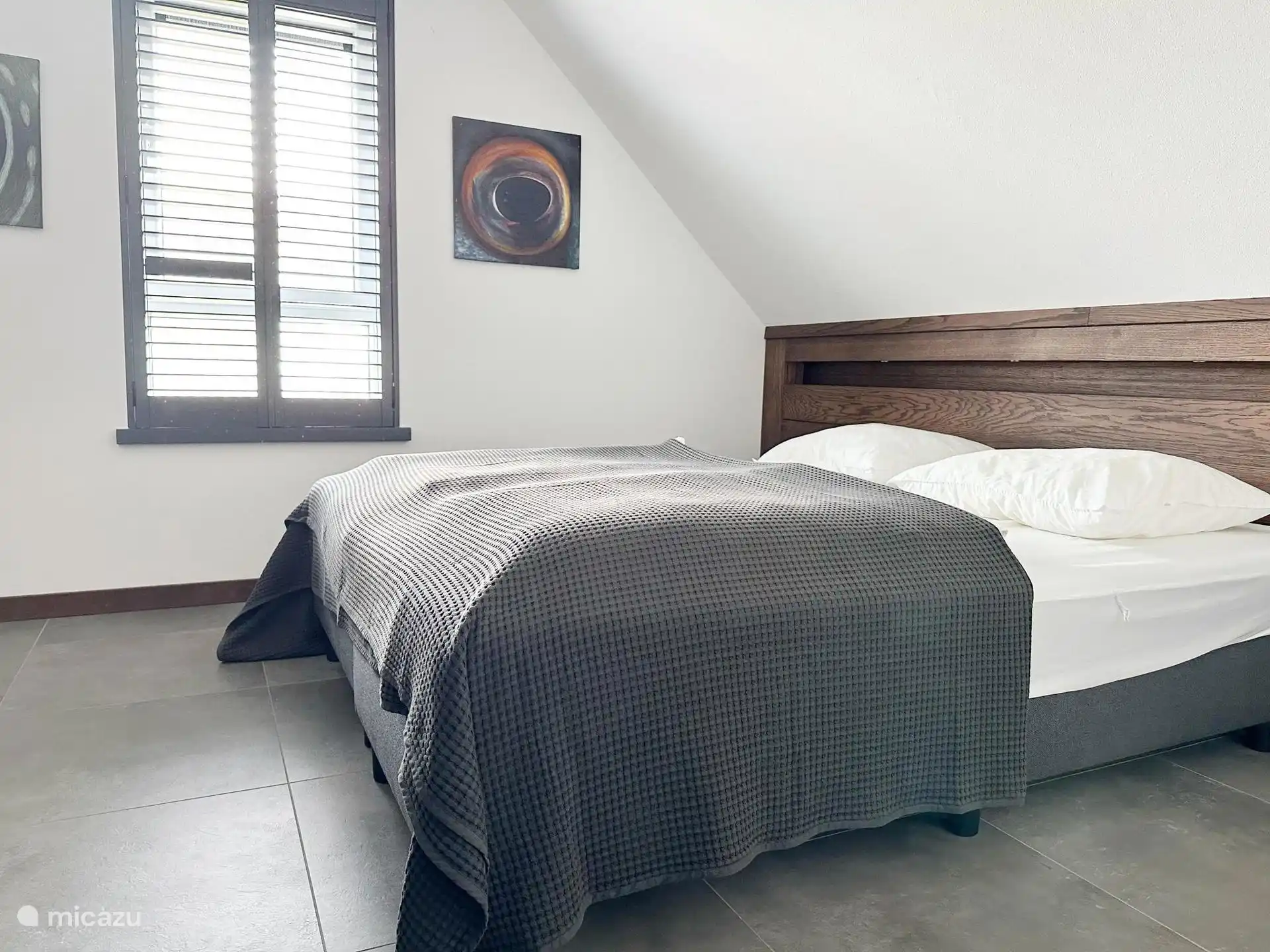 Slaapkamer met tweepersoonsbed