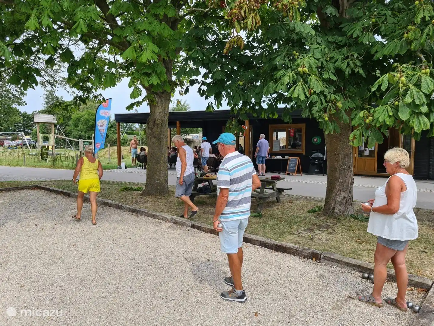 Jeu de boules op het park