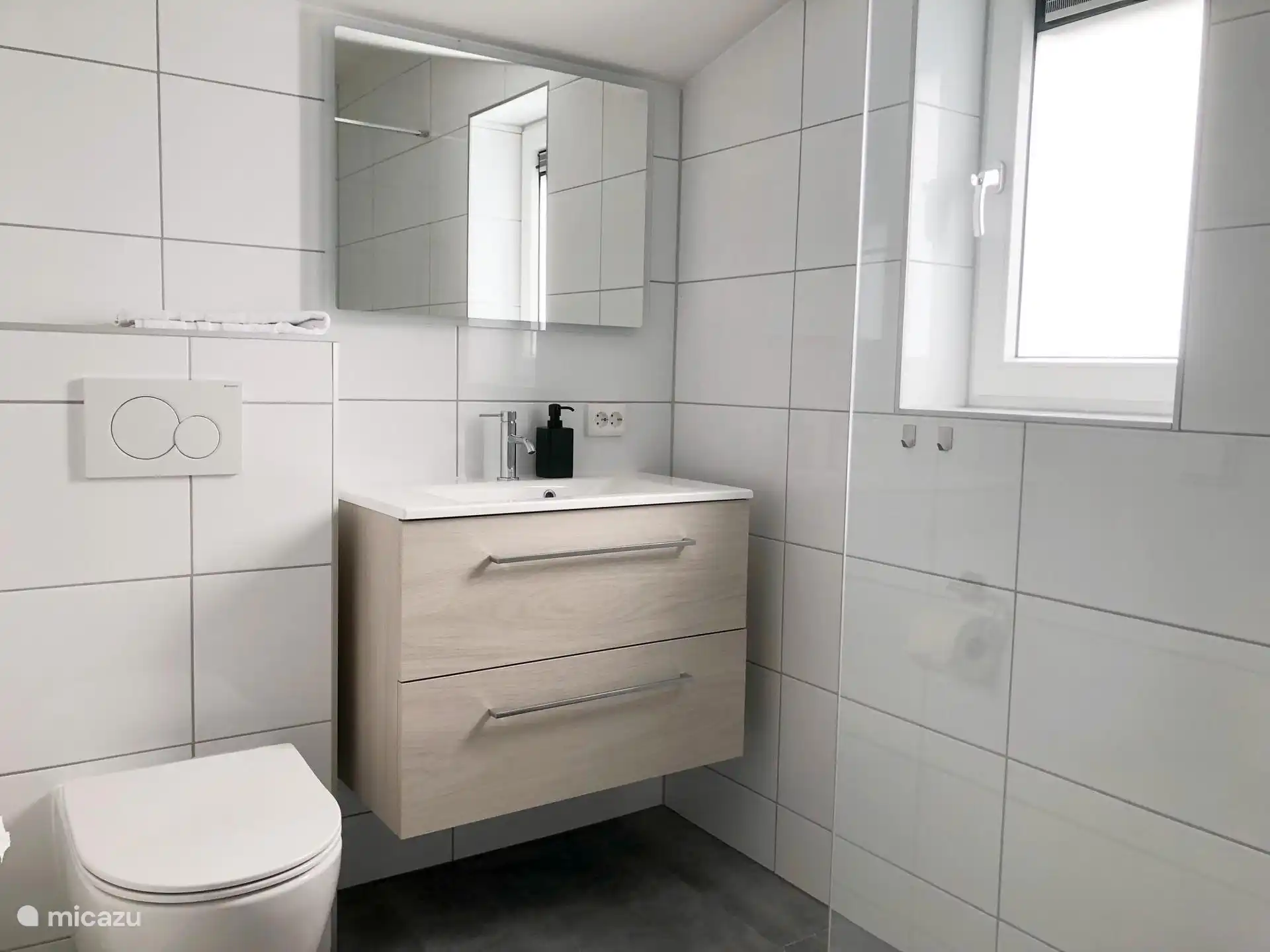 Baño con lavabo y inodoro
