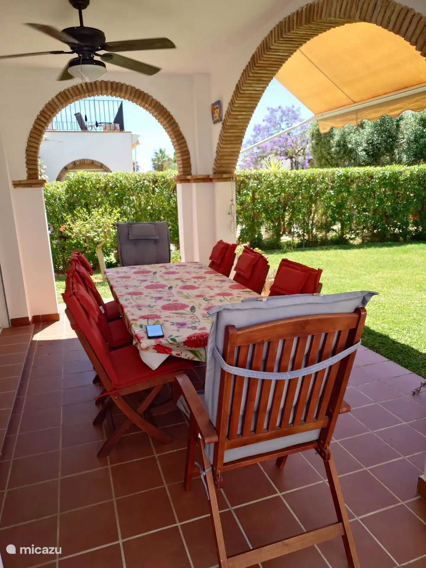 Veranda en tuin