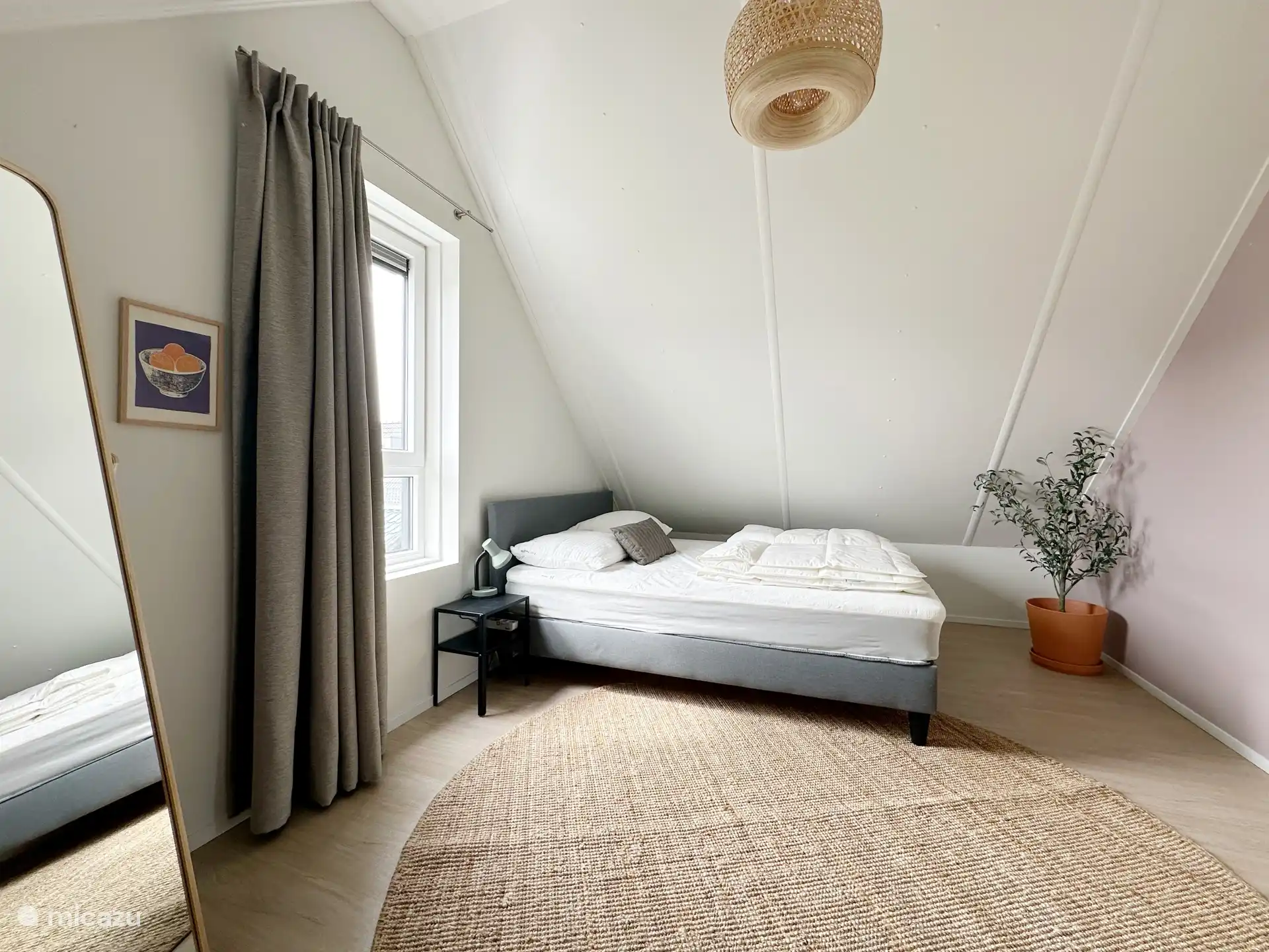 Slaapkamer met tweepersoonsbed