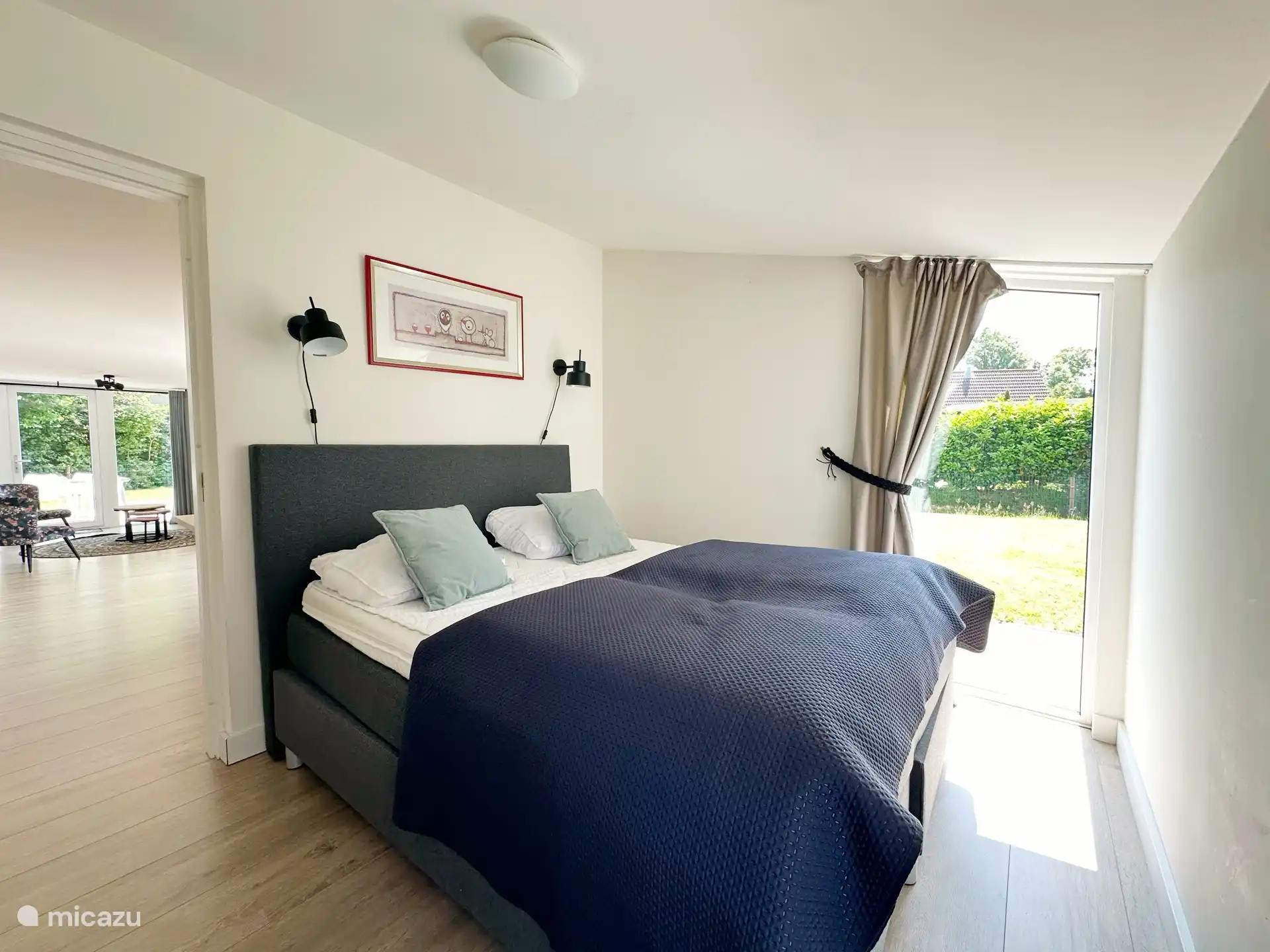 Slaapkamer met tweepersoonsbed