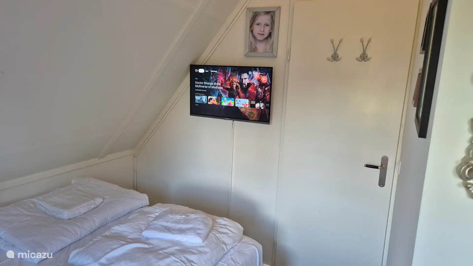 Slaapkamer met tv