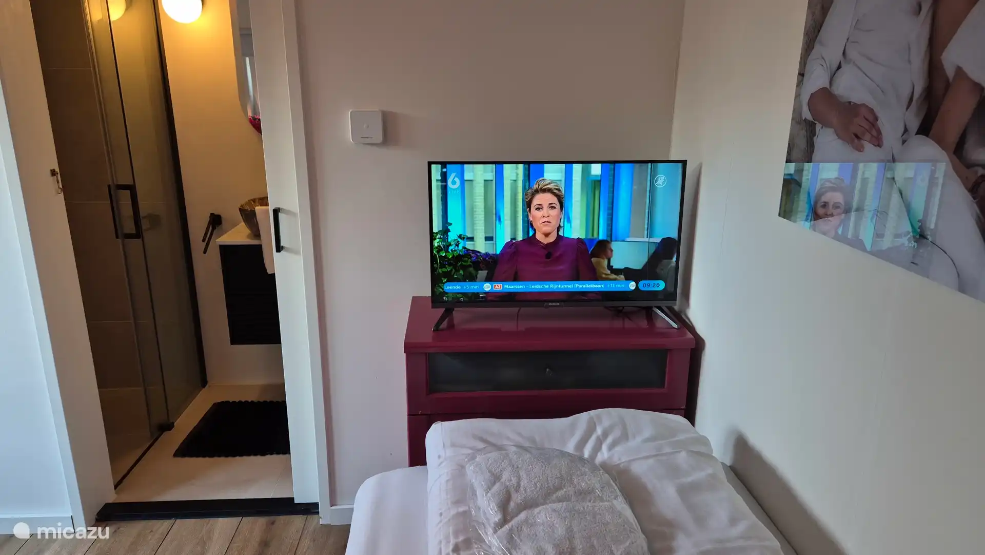 Slaapkamer met tv