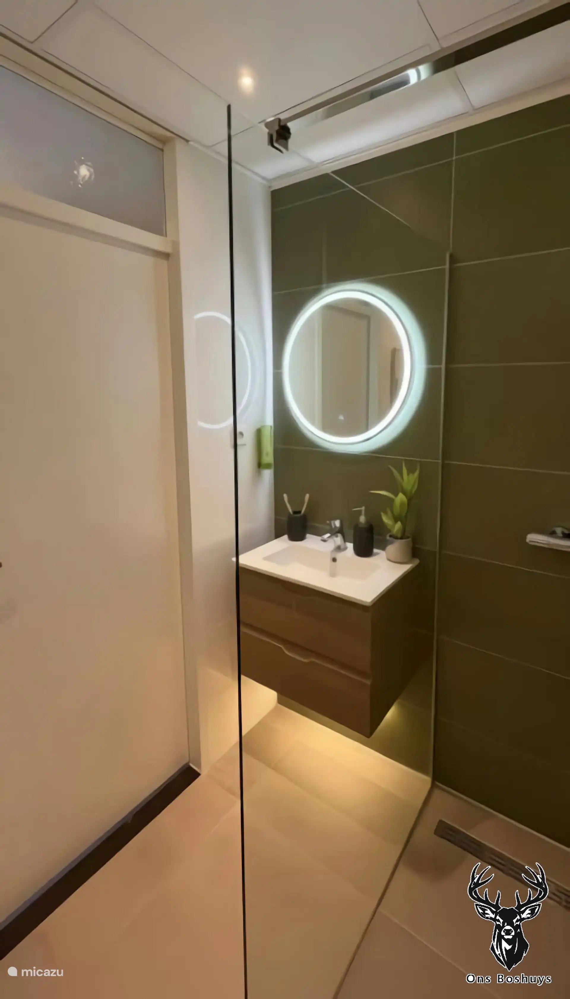 de luxe badkamer met inloopdouche 