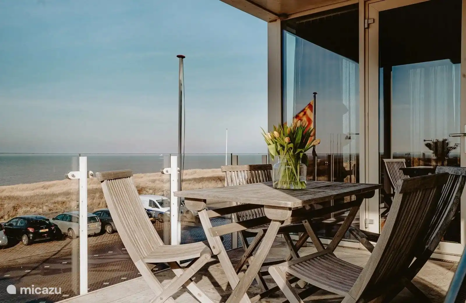 Luxe Kustappt Panoramisch zeezicht huren in Nederland, Noord-Holland, Egmond aan Zee - appartement