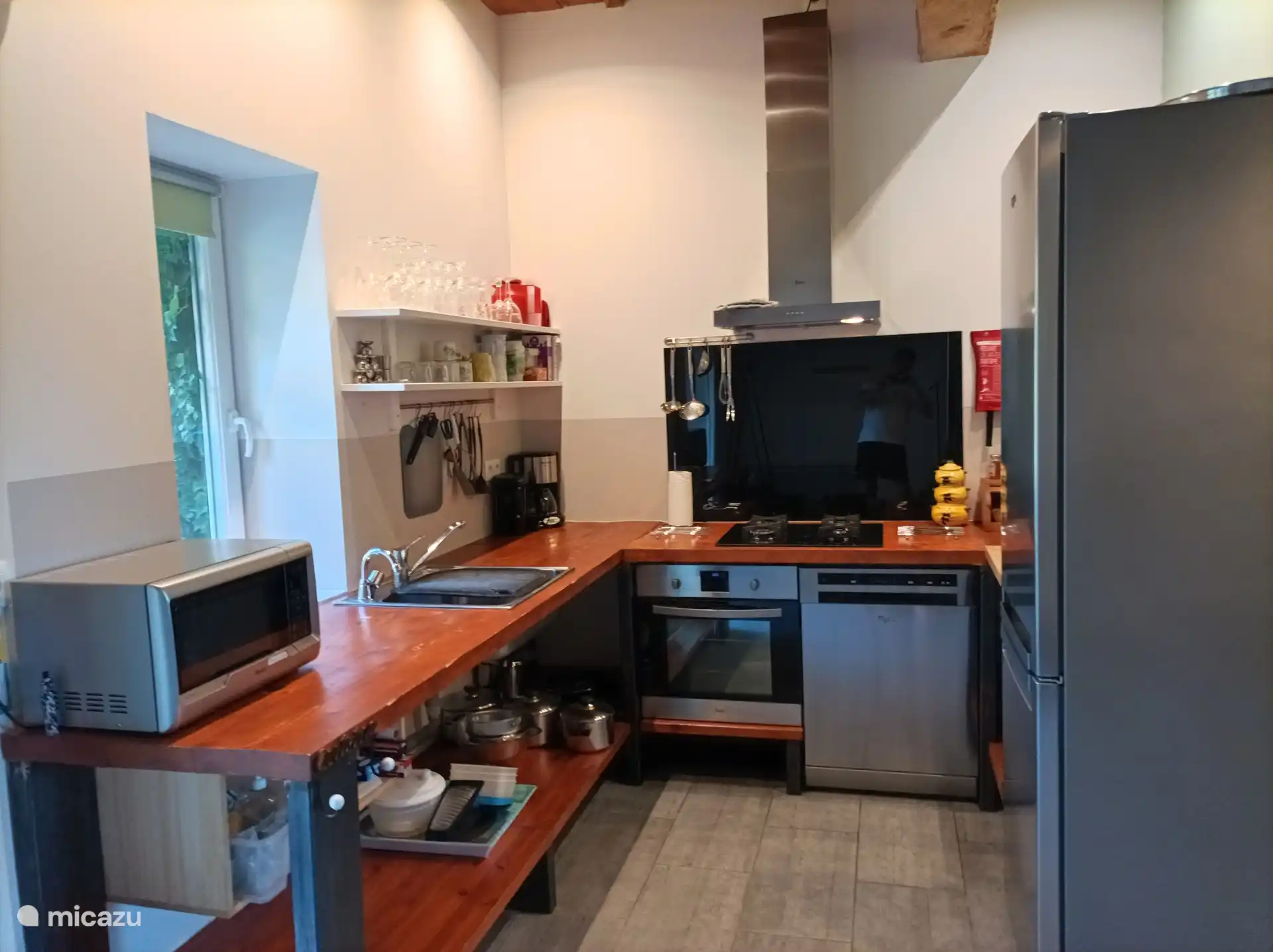 open keuken, volledig uitgerust