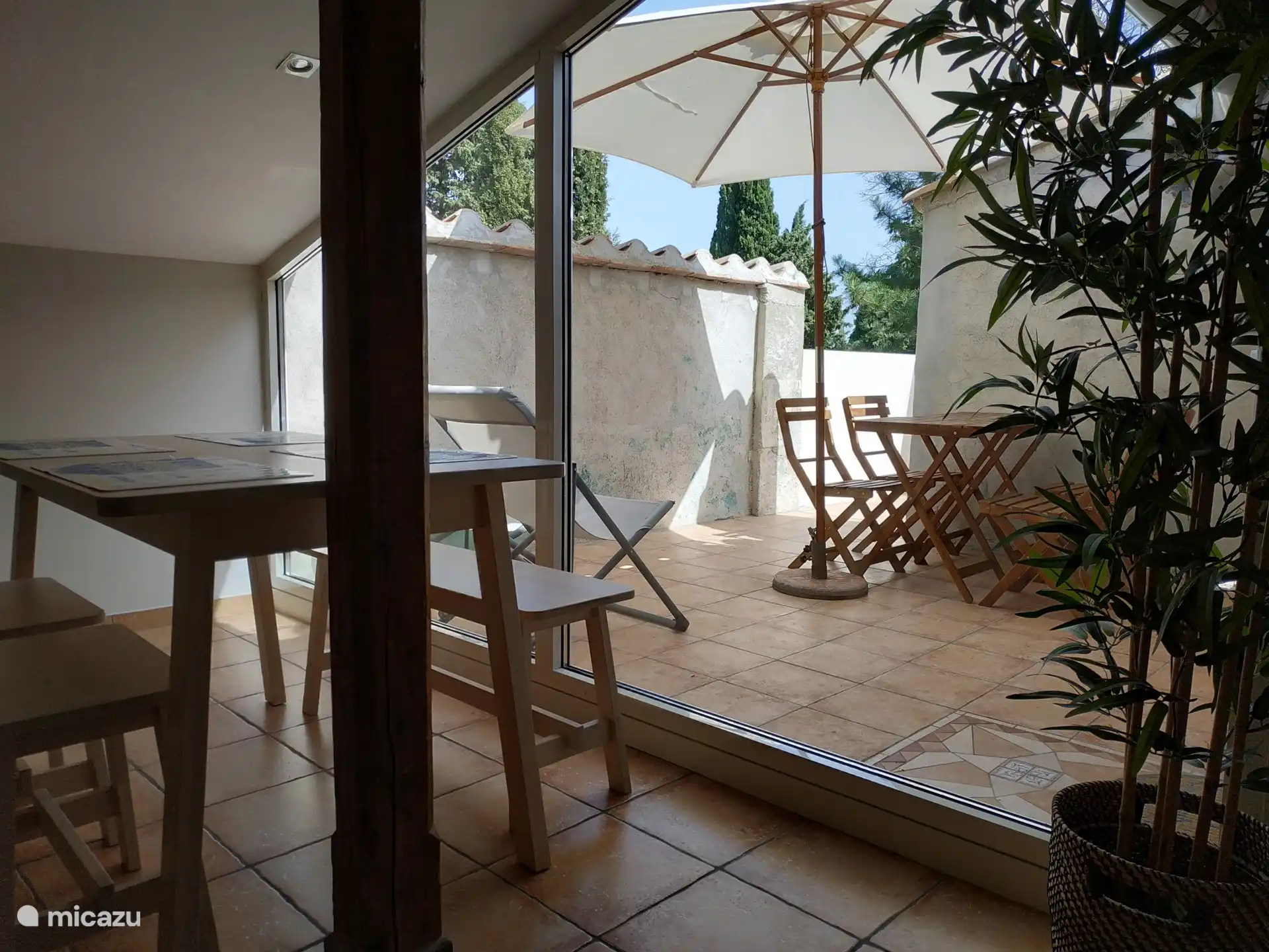 open leefruimte, terras 