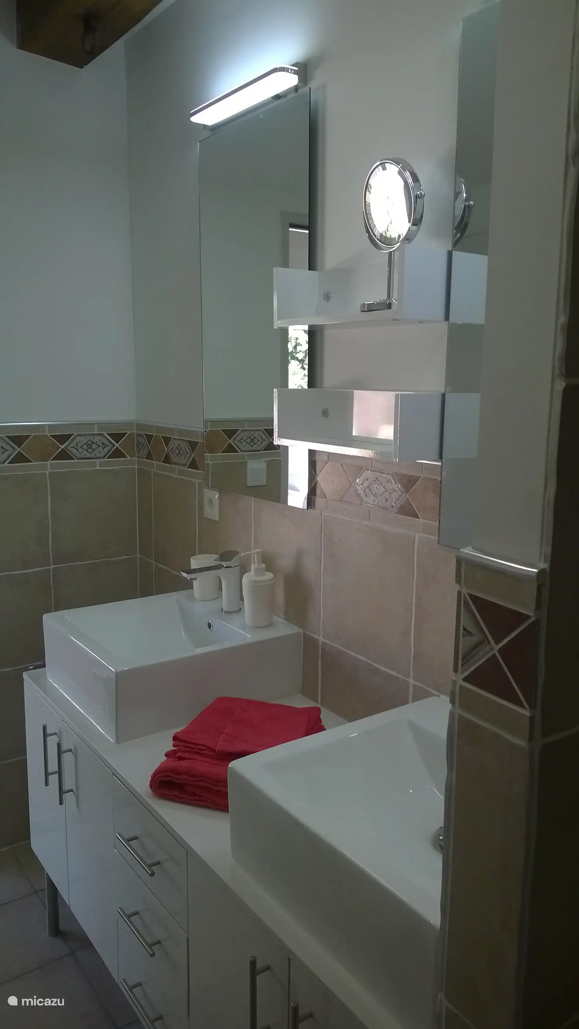 badkamer, dubbele lavabo