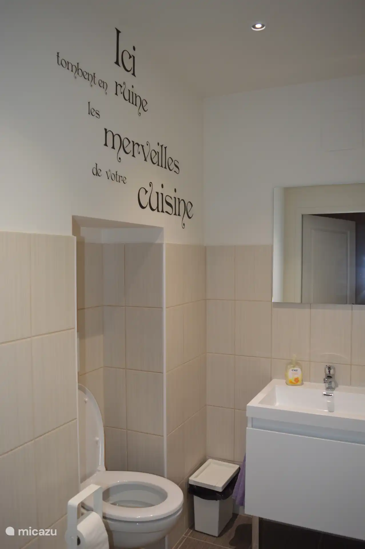 WC en lavabo gelijkvloers