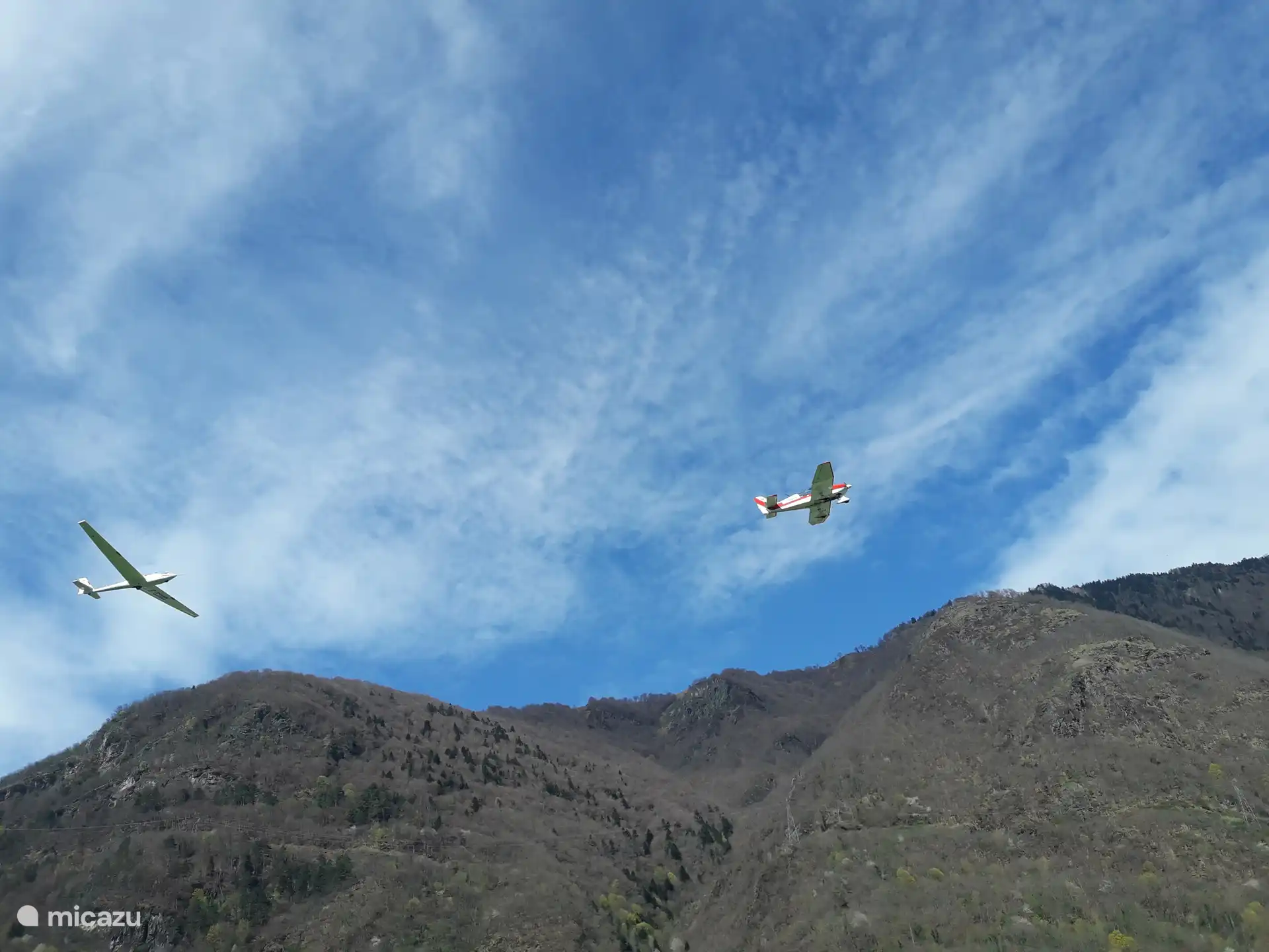 Take-off of a glider