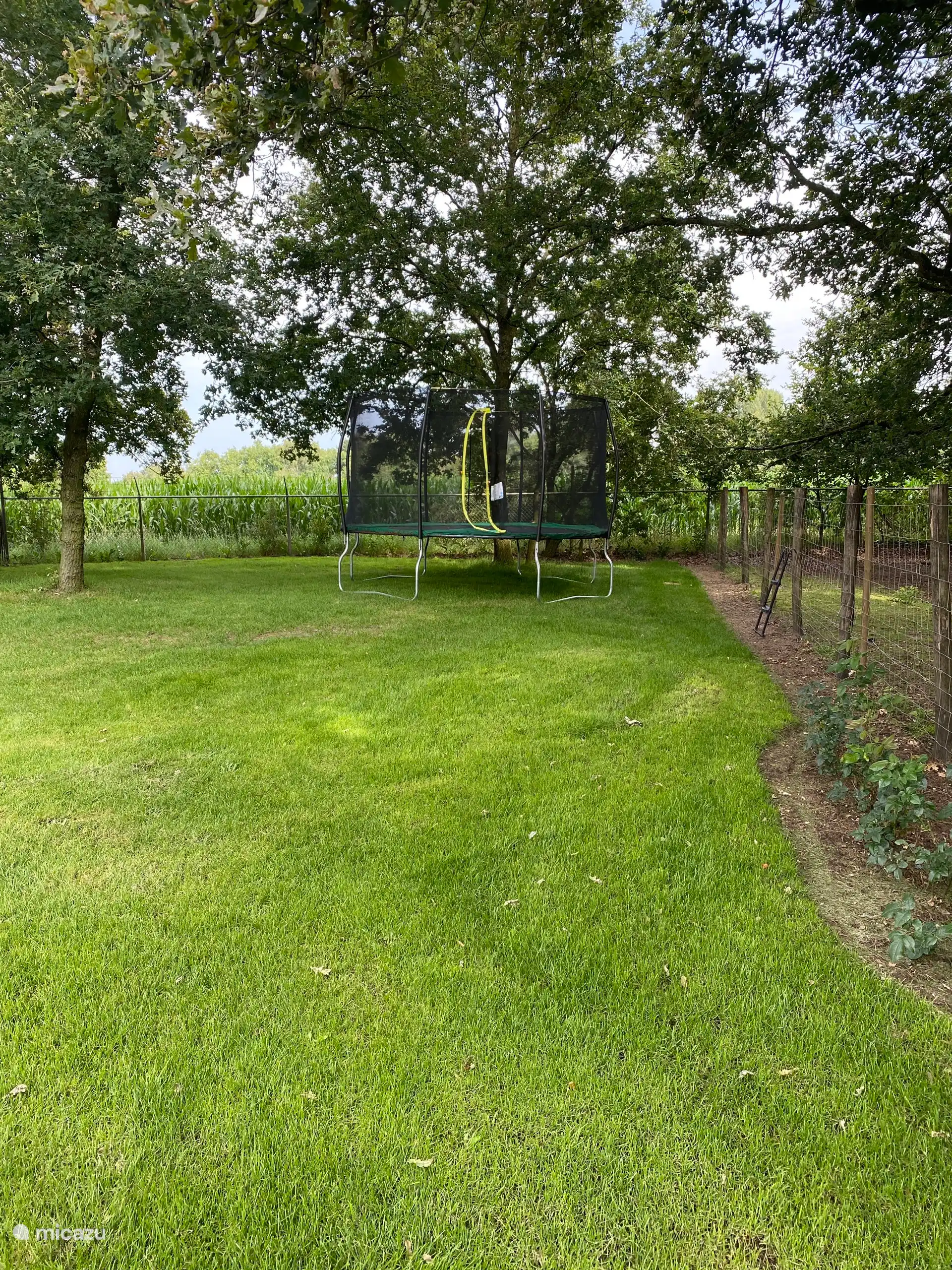 Trampoline aan achterzijde