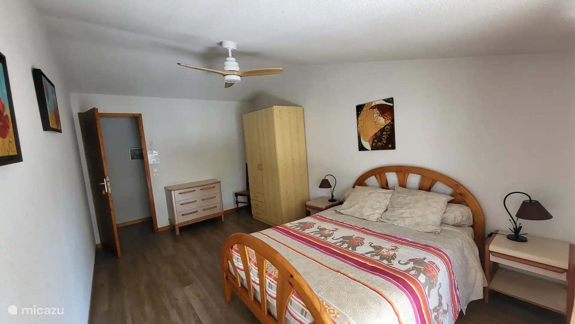 Slaapkamer 1 boven, bed 140