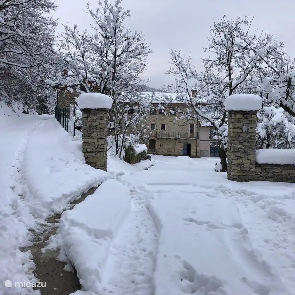 Casa SantAnna in de sneeuw.