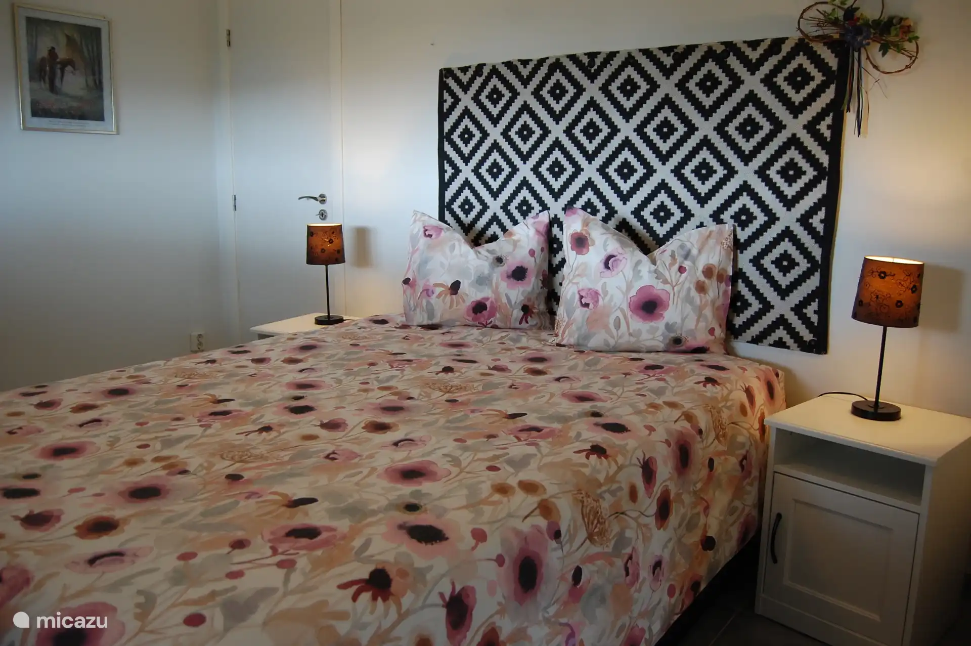 Blick in das Schlafzimmer