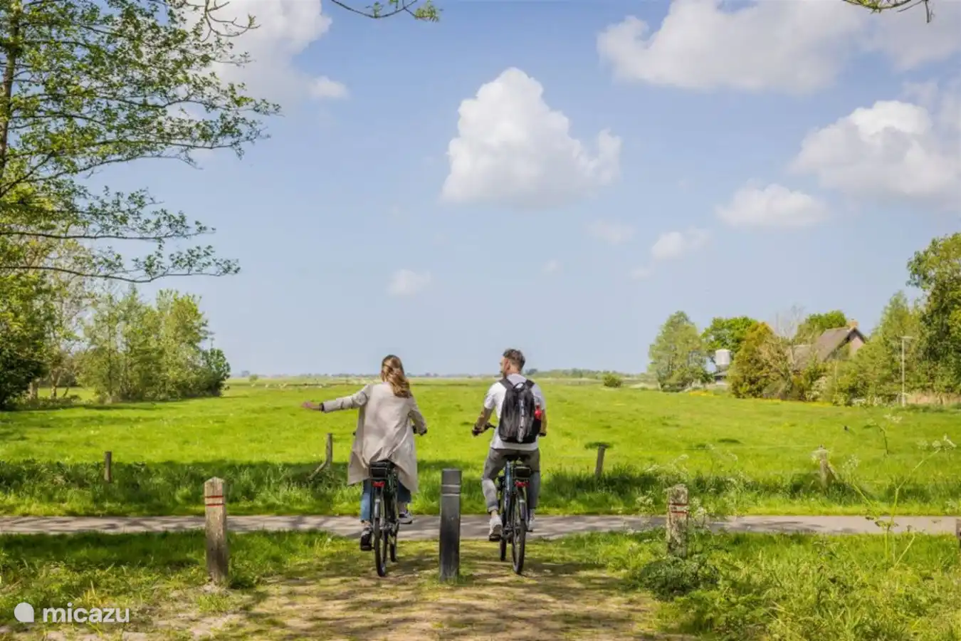 Ciclismo por el paisaje frisón