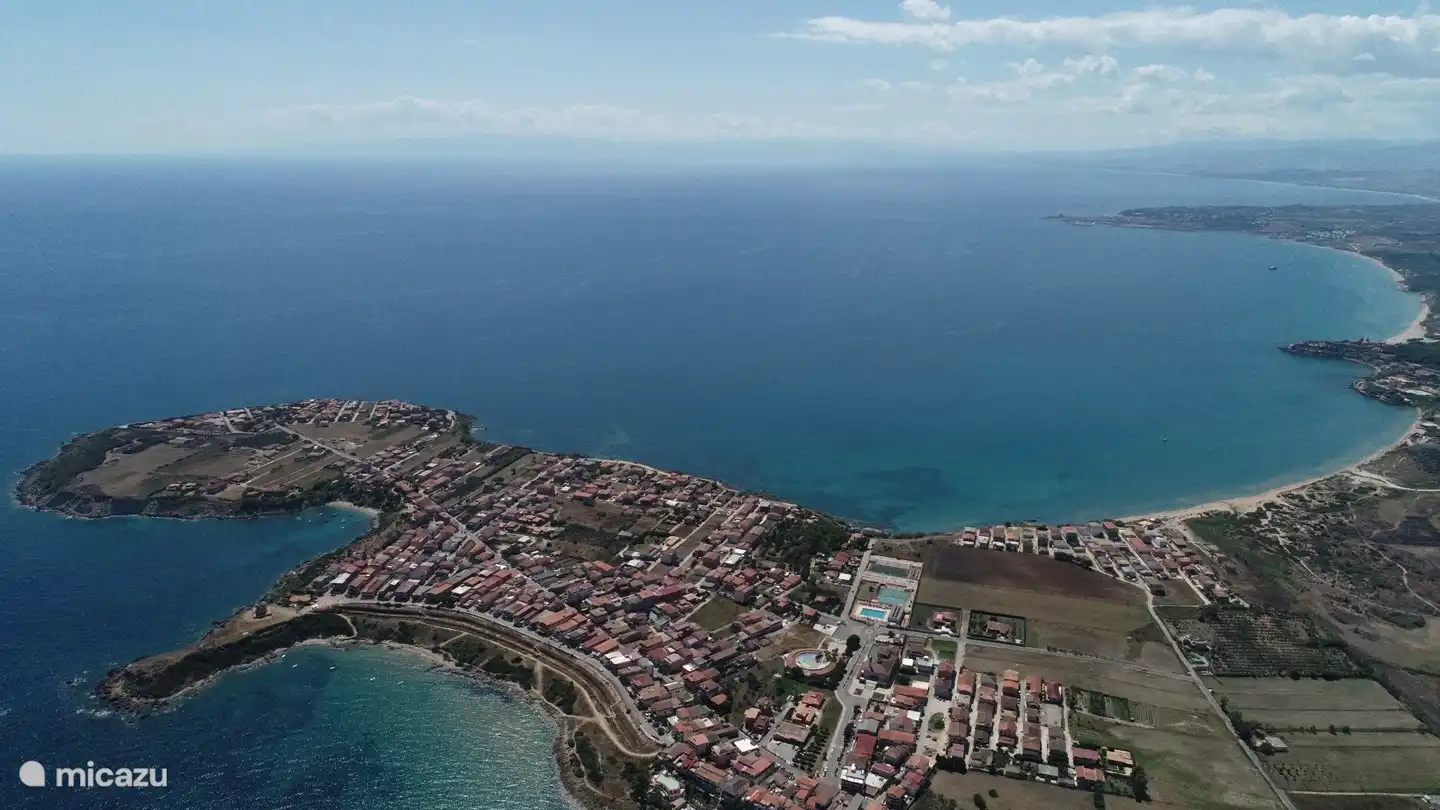 Überblick über den gesamten Weiler Capo Rizzuto.