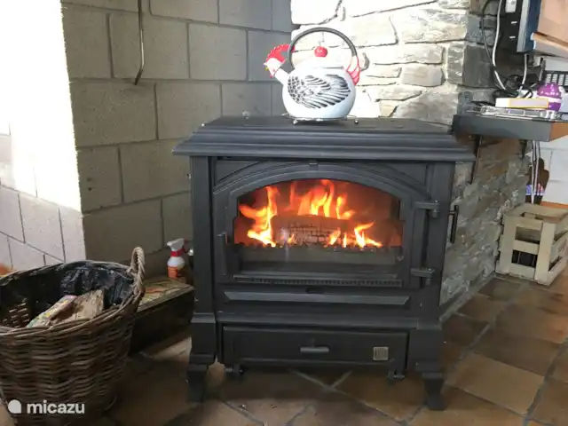 Panorama des technologies vertes | Belgique, Ardennes, Herbeumont - maison de vacances le poêle à bois EFEL au rez-de-chaussée