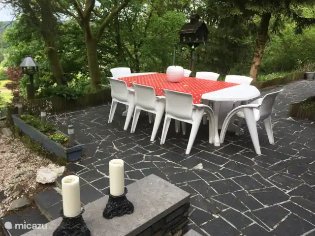 Panorama des technologies vertes | Belgique, Ardennes, Herbeumont - maison de vacances terrasse 2