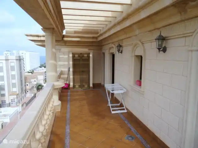 Playa Moncayo en España, Costa Blanca, Guardamar del Segura - apartamento gran terraza con armario empotrado para la lavadora, vista al mar, montaña y guardamar