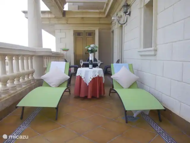 Playa Moncayo en España, Costa Blanca, Guardamar del Segura - apartamento terraza con vista al mar, 27m2, armario con lavadora y por supuesto relajante