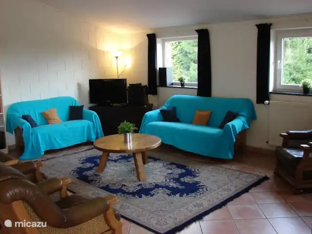 Snowview Lodge | Belgique, Ardennes, Medendorf - manoir / château Salon cosy avec TV et WifiGem