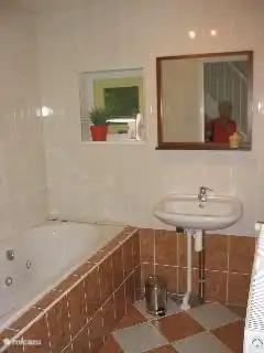 Badezimmer mit Whirlpool und separater Dusche.