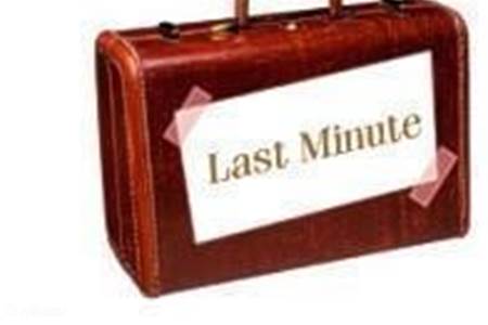 Last Minute (ask!)