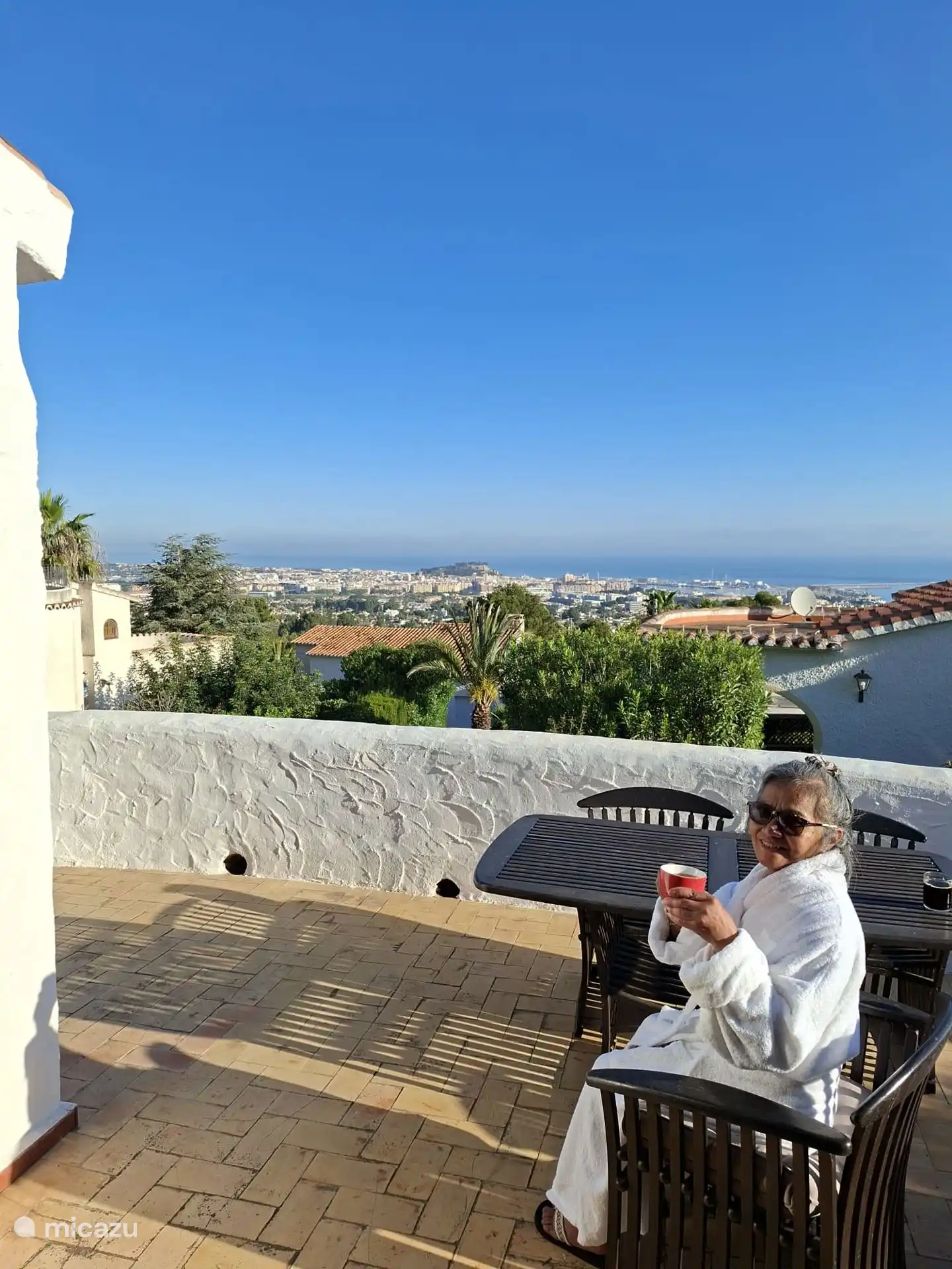 Cup of coffee with a view. 