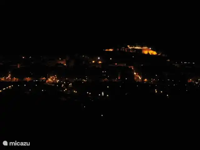 Villa Dénia | Espagne, Costa Blanca, Dénia - maison de vacances Denia la nuit... Le château est magnifiquement éclairé