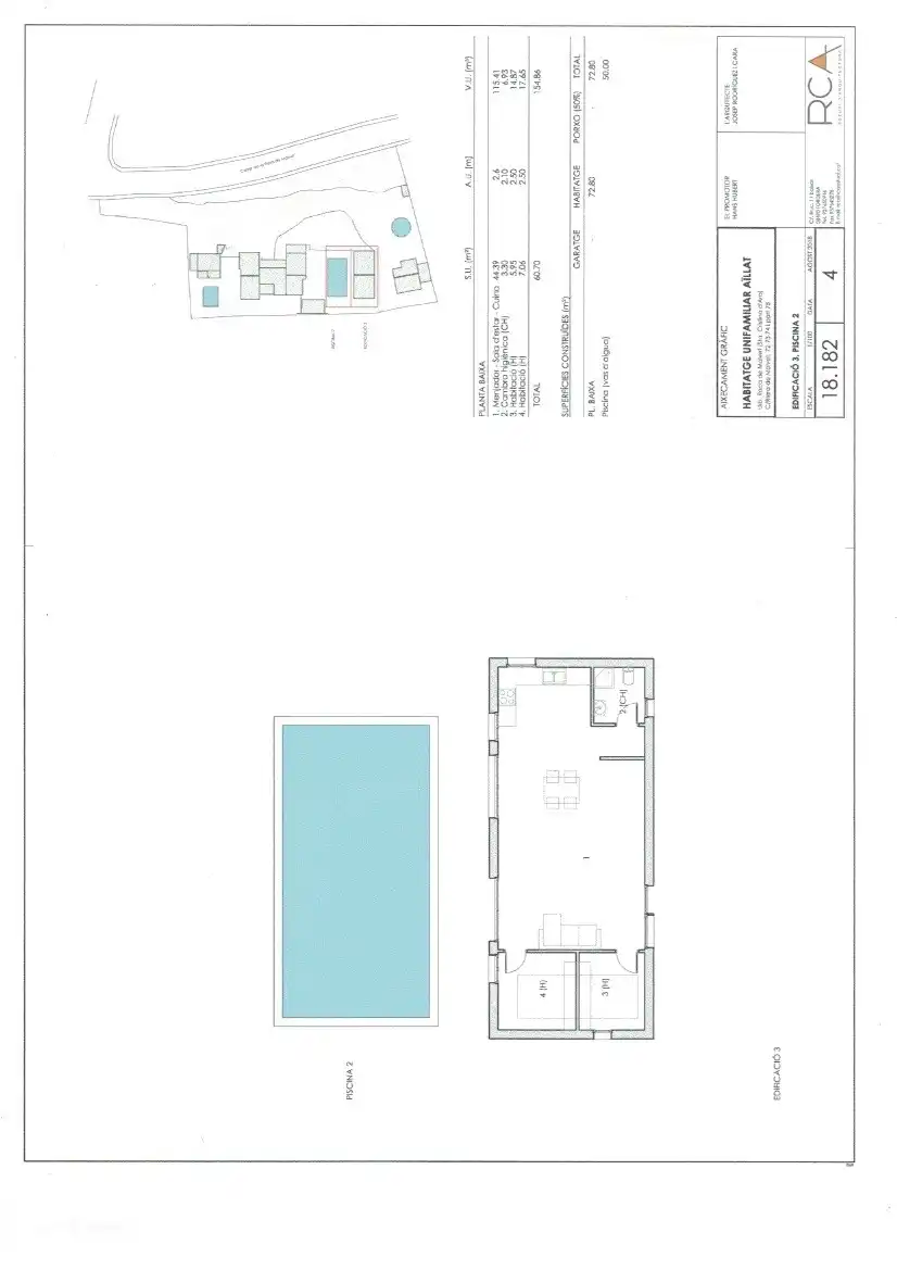 Grundriss und Oberflächen