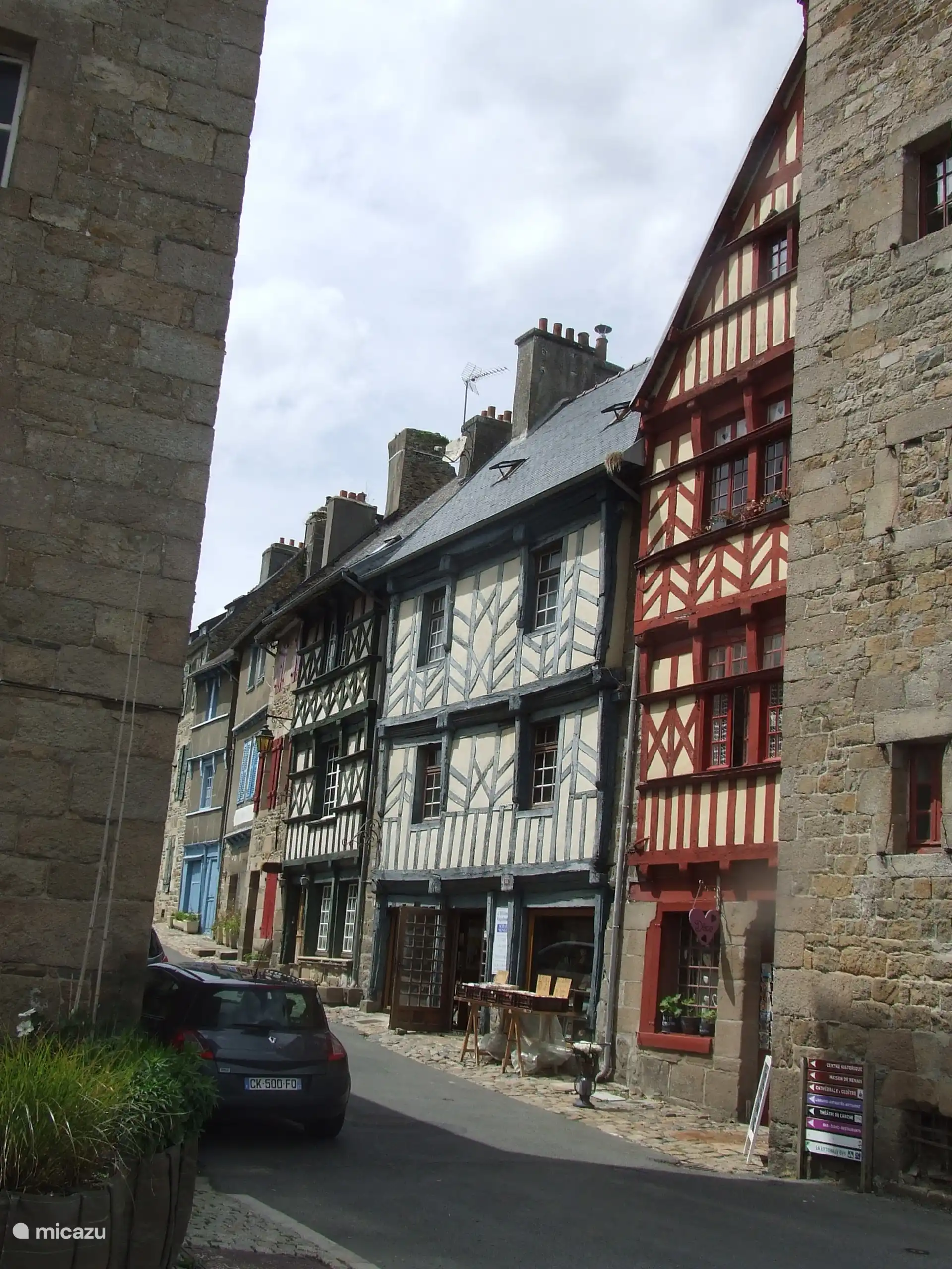 Treguier con casas entramadas