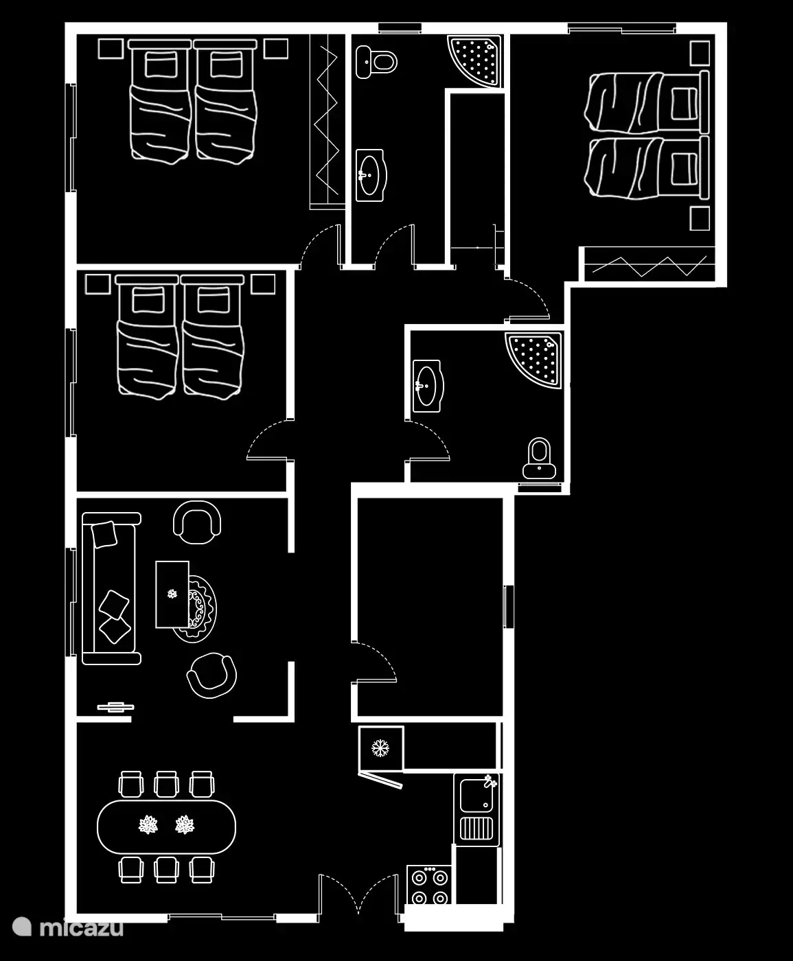 Grundriss der Wohnung
