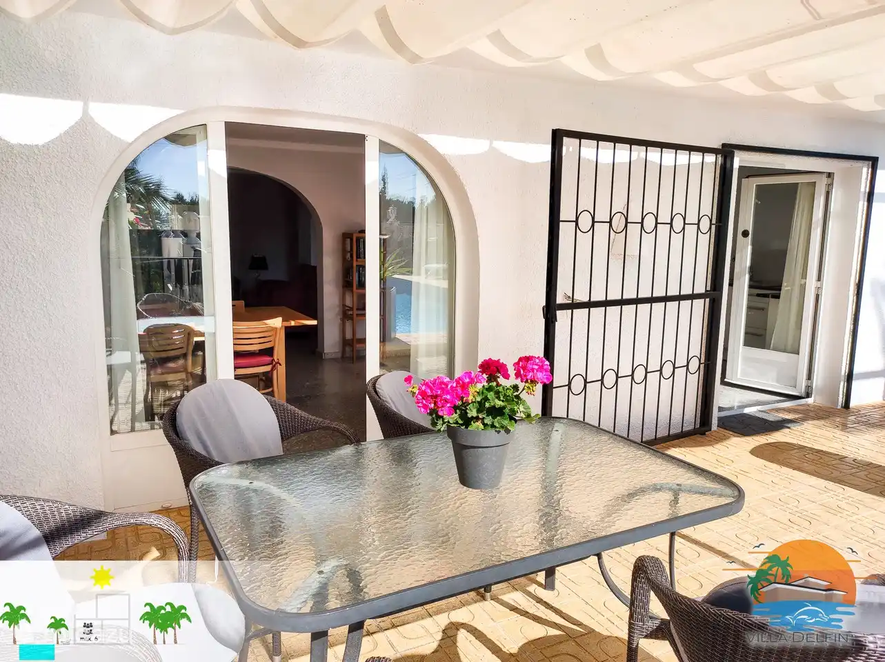 Flacher Vordereingang