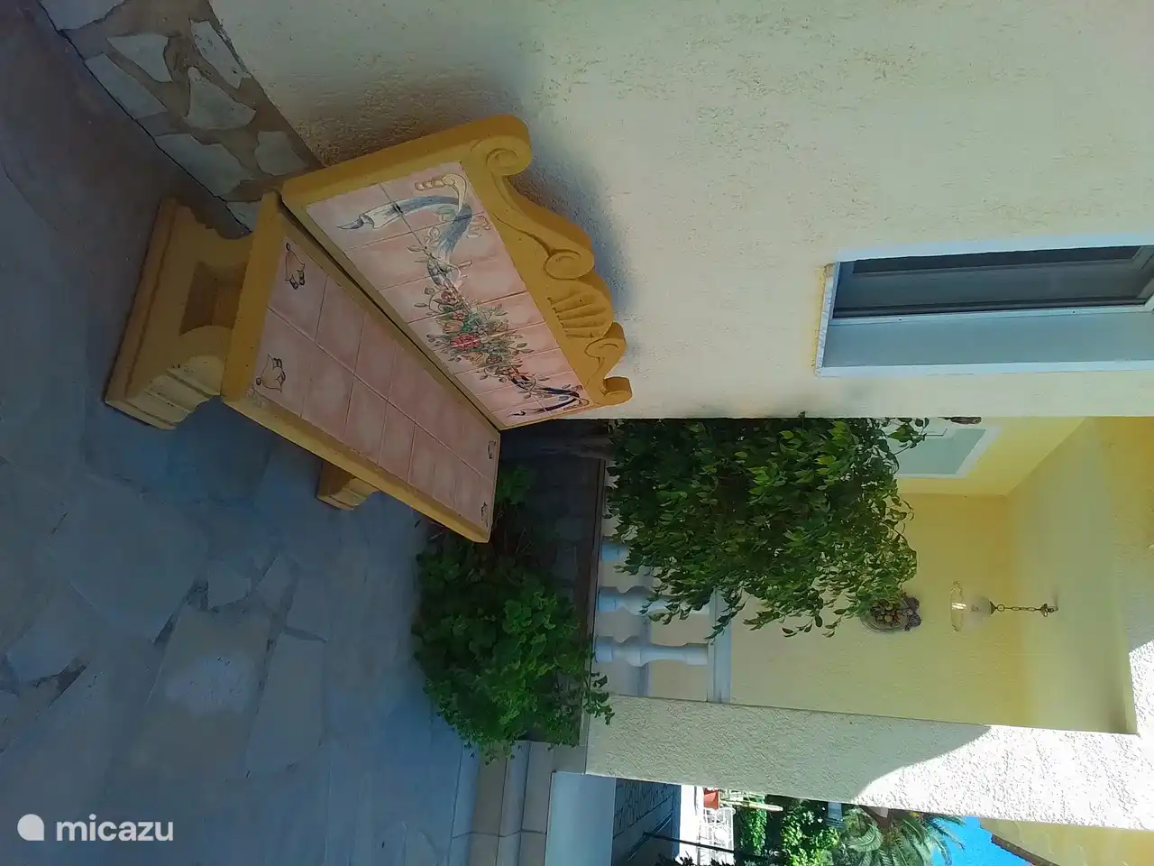 L'entrée pour accéder à la villa